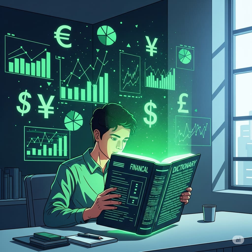 diccionario del inversor principiante ilustrado con gráficos y finanzas